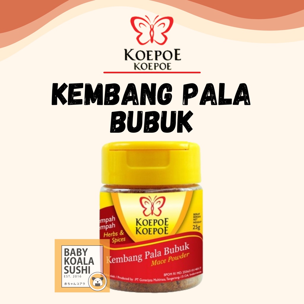 KOEPOE Kembang Pala Bubuk 25 g Halal | Mace Powder