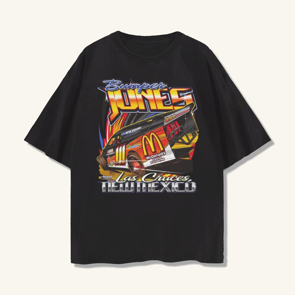 Ready Stock - Kaos Oversize Nascar Bumber Jones Vintage Tee