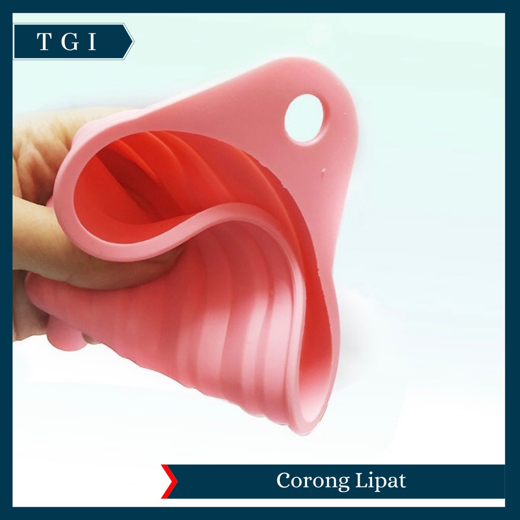 TGI - CORONG MINYAK AIR SILICONE PORTABLE / CORONG LIPAT SERBAGUNA