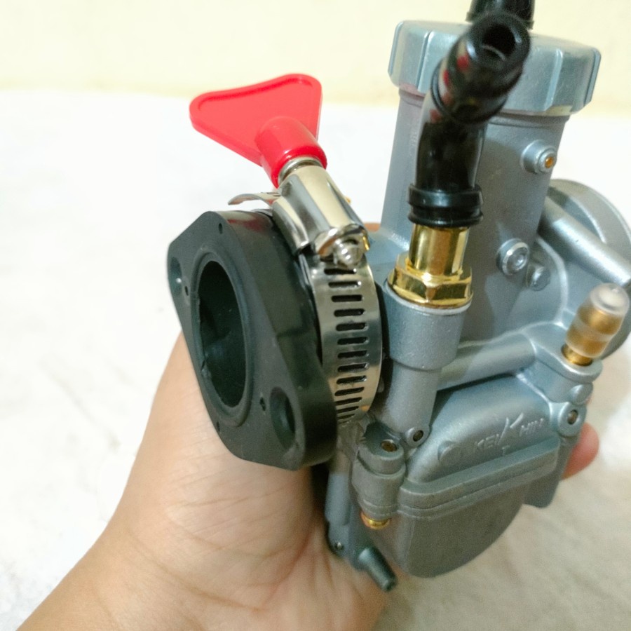 PAKET TERBARU!!! Karbu Karburator Carburetor Keihin SUDCO PWK 28 Dan Karet Intake Manipul PE PWK PWL 28 Kleman Bracket Intake PE 28