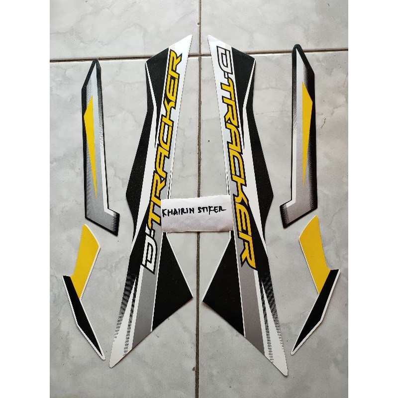 striping stiker D-Tracker d tracker kuning
