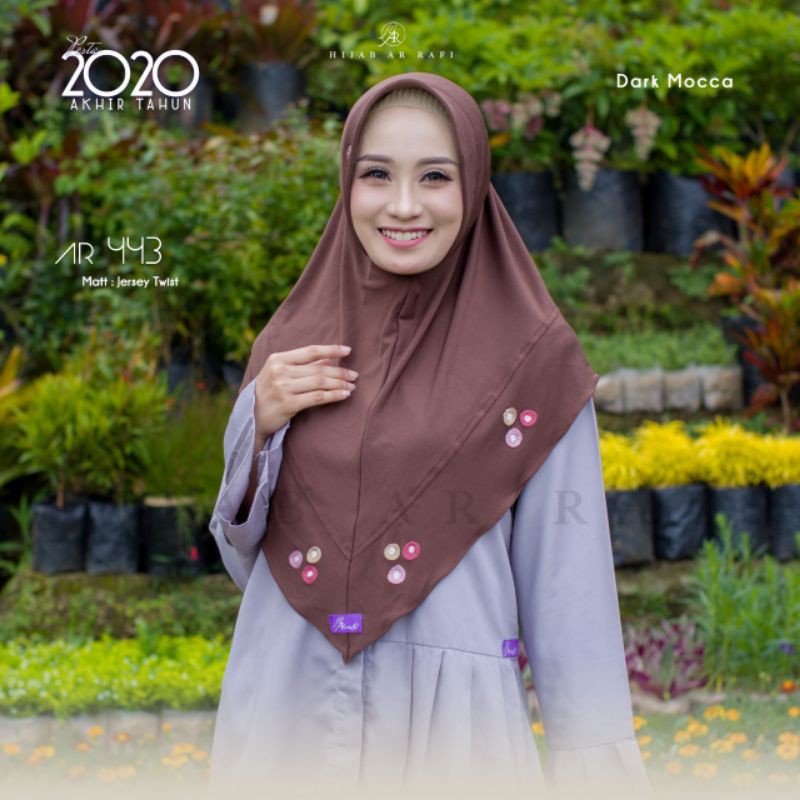 Arrafi Hijab Kode Ar 443 / jilbab kerudung bergo antem instant murah laris-4