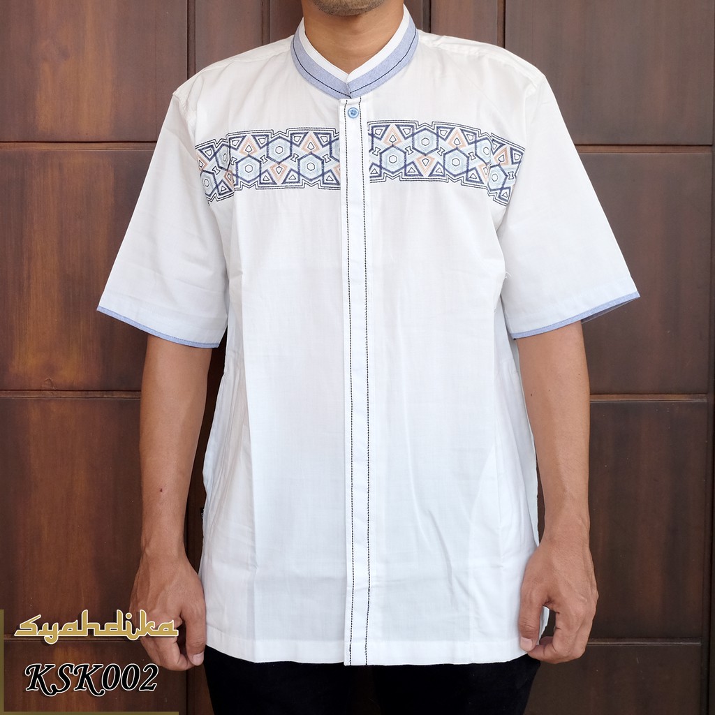 Baju Koko Syahdika Lengan Pendek Kode KSK002 SIZE M XL Baju Koko Syahdika Lengan Pendek Kode KSK002 SIZE M XL