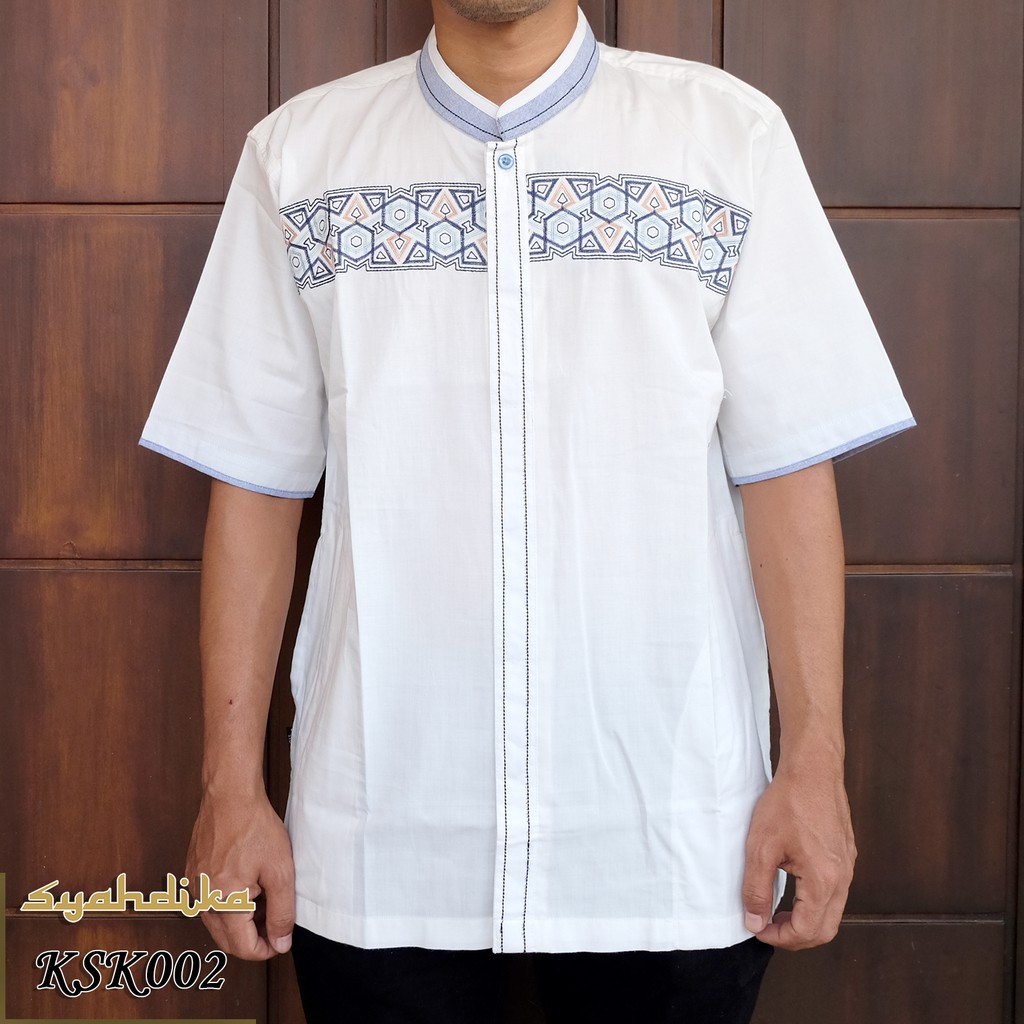  Baju Koko Syahdika  Lengan Pendek Kode KSK002 SIZE M XL 