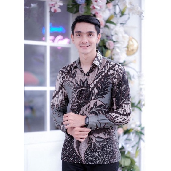 KEMEJA BATIK LENGAN PANJANG COD BERGABUNG LAH MURAH MERIAH MOTIF MODERN