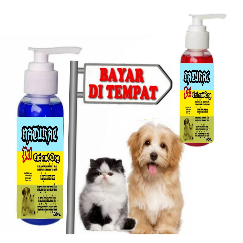 NATURAL - SAMPO KUTU KUCING ANJING KELINCI SAMPO ANJING ANTI BATERI JAMUR 100ml