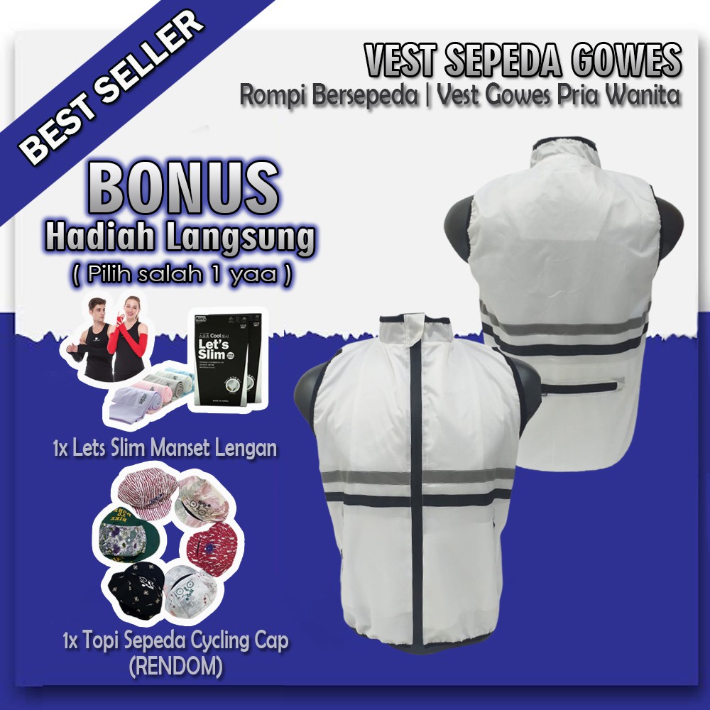 SP20D Rompi Vest Jaket Olahraga Sepeda Lipat MTB Roadbike Pria dan Wanita