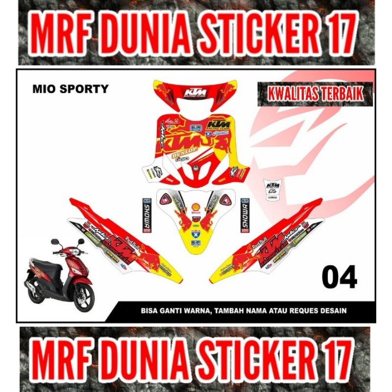 Sticker decal Mio sporty Full Body Striping Motor Mio Sporty Sticker  Mio Sporty Decal Sticker Mio S