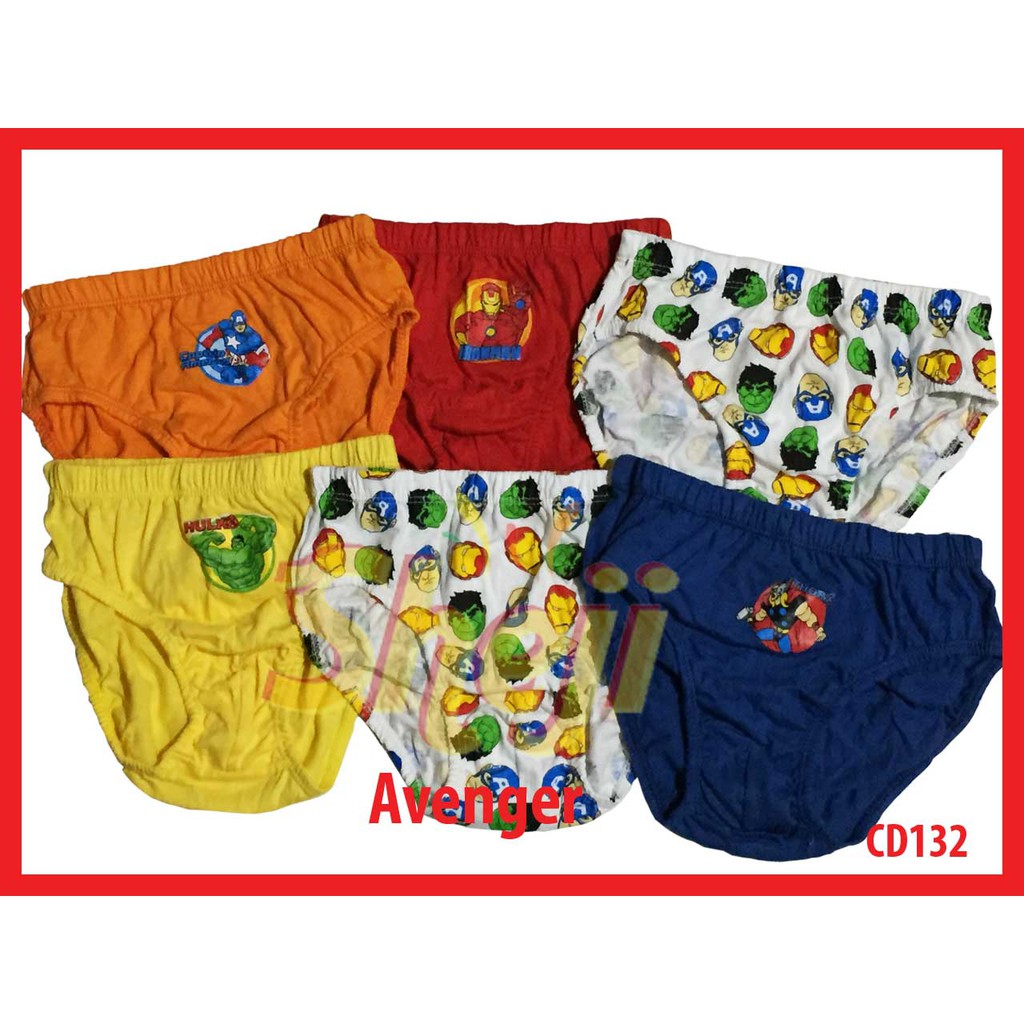 CELANA DALAM RIDGES ANAK COWO /  RIDGES KIDS PANTIES / BOYS UNDERWARE &quot;AVENGER&quot; ISI 6 PCS