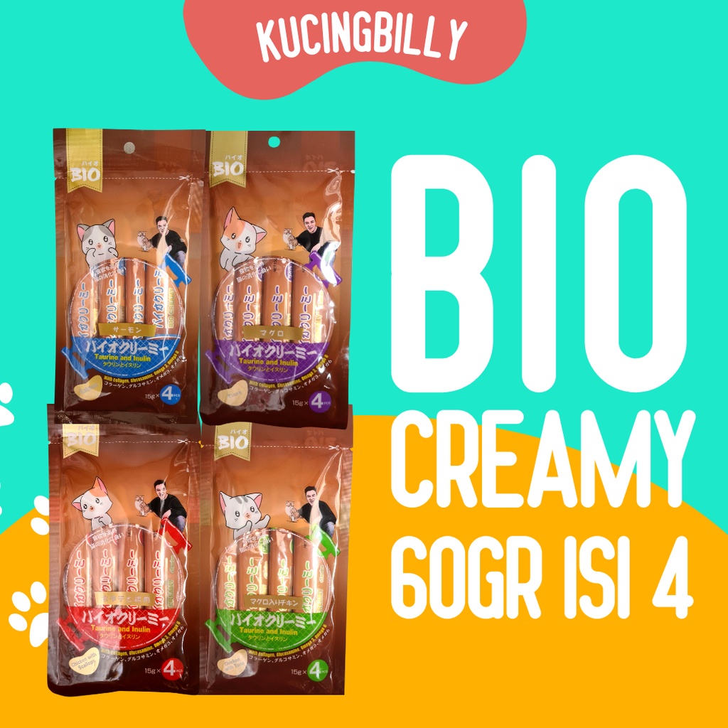 Bio creamy 60gr isi 4 Cat treat