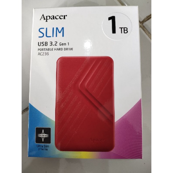 hdd external slim 1tb apacer