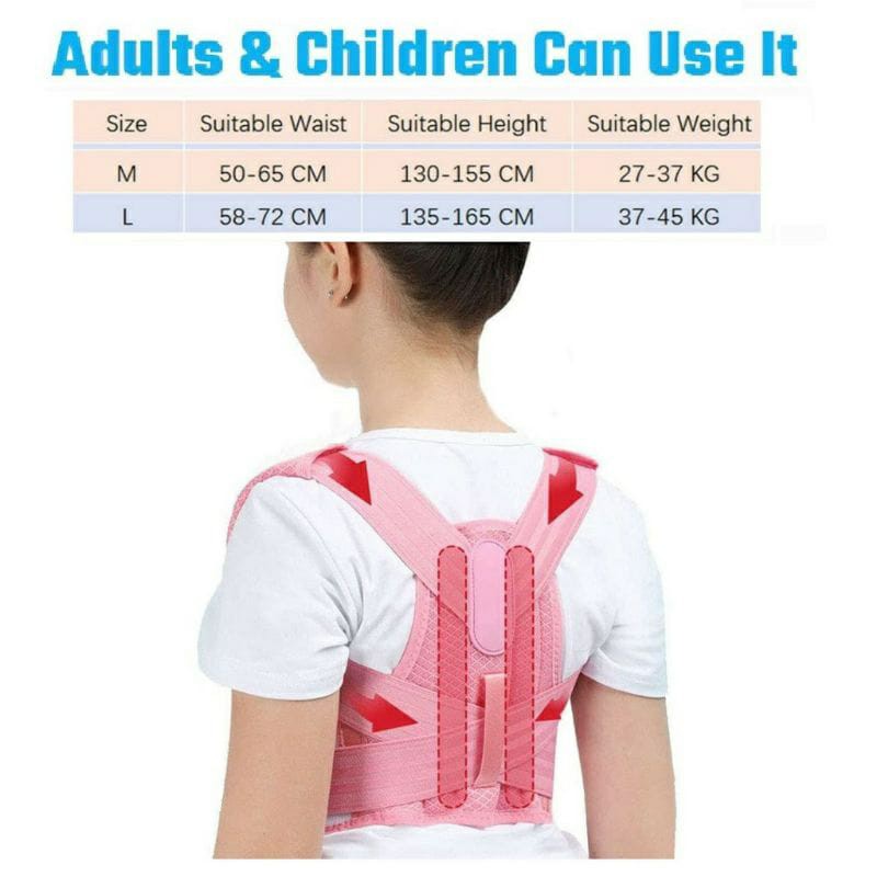 Posture Corrector Electronic Terapi Punggung Postur Bungkuk Elektronik Getaran Led Penyangga Punggung Penegak Punggung Alat Terapi Punggung Alat Penyangga Punggung Penyanggah Punggung Penegak Punggung Anak Penahan Punggung Sabuk Punggung