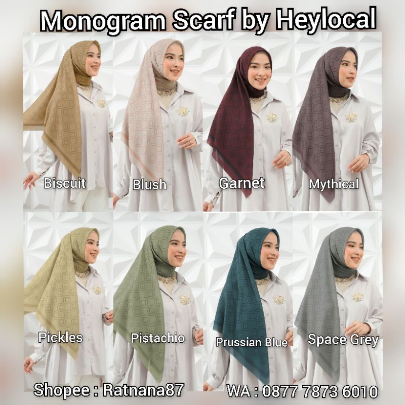 Monogram Scarf by Heylocal