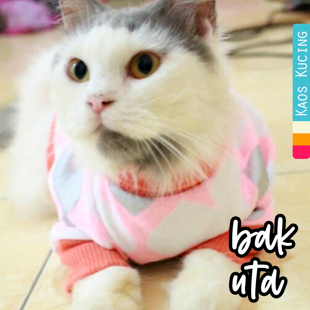 Kaos jumper lope-lope lucu untuk kucing dan anjing / baju kucing murah meriah size S M L XL