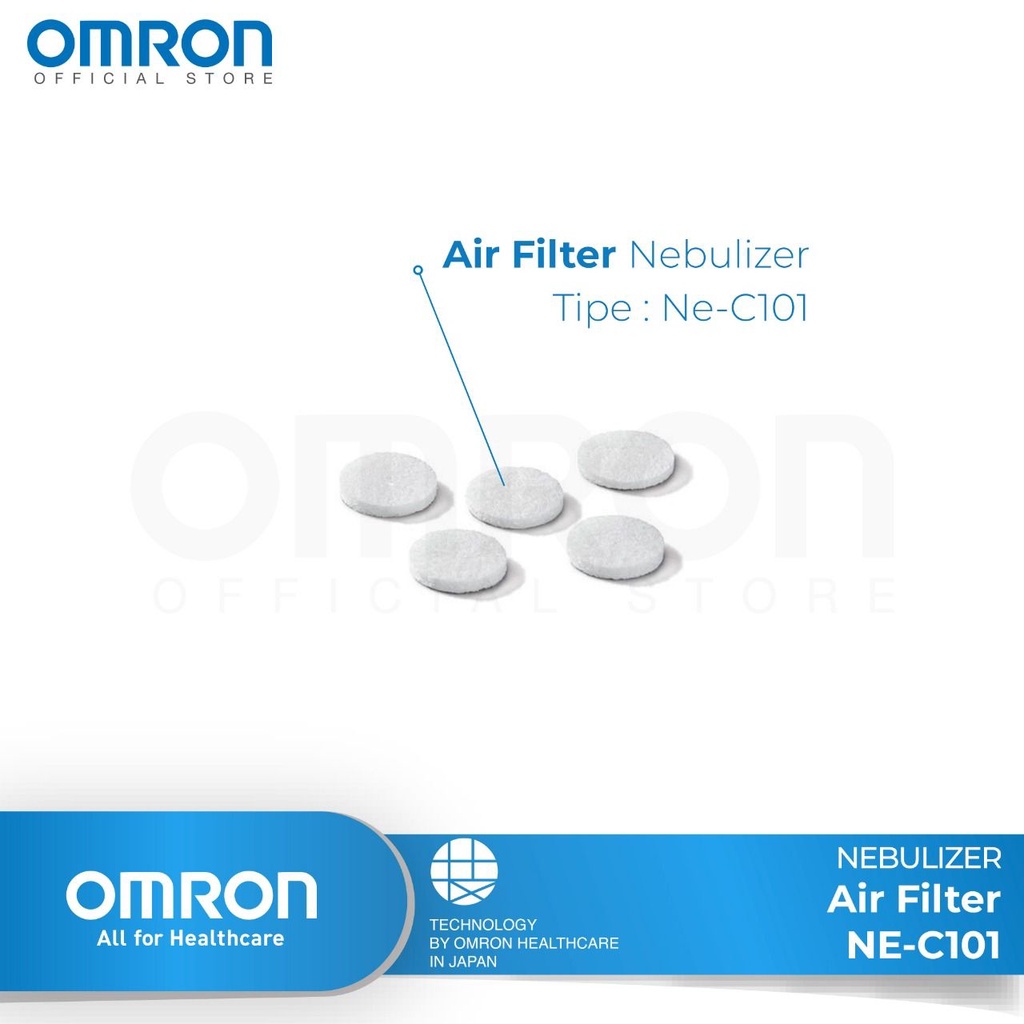 Jual OMRON Air Filter Nebulizer NEC101/NEC106 Shopee Indonesia
