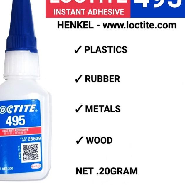 

☻ LOCTITE 495 INSTANT ADHESIVE 20gr-Super Glue Multi Fungsi Warna BENING ▼