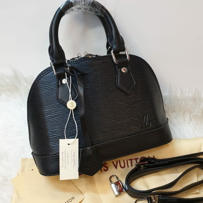 TAS  BRANDED LV ALMA EPI LEATHER 25CM BLACK