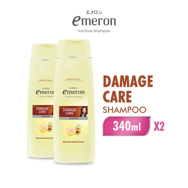 Emeron Shampoo Damage Control Botol 340ml x 2 pcs