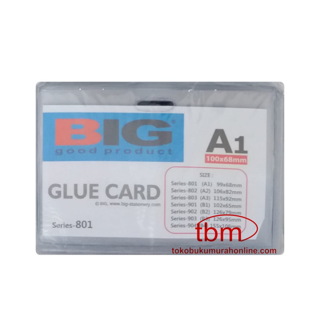 

GLUE CARD BIG A1 / NAME TAG / CARD HOLDER / ID CARD MIKA PACK ISI 20PCS