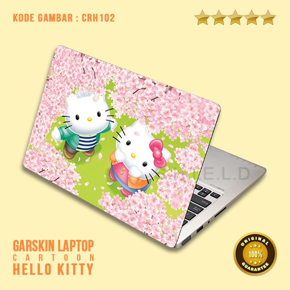 Garskin / Skin / Cover / Stiker Laptop - Cr Hello Kitty 2