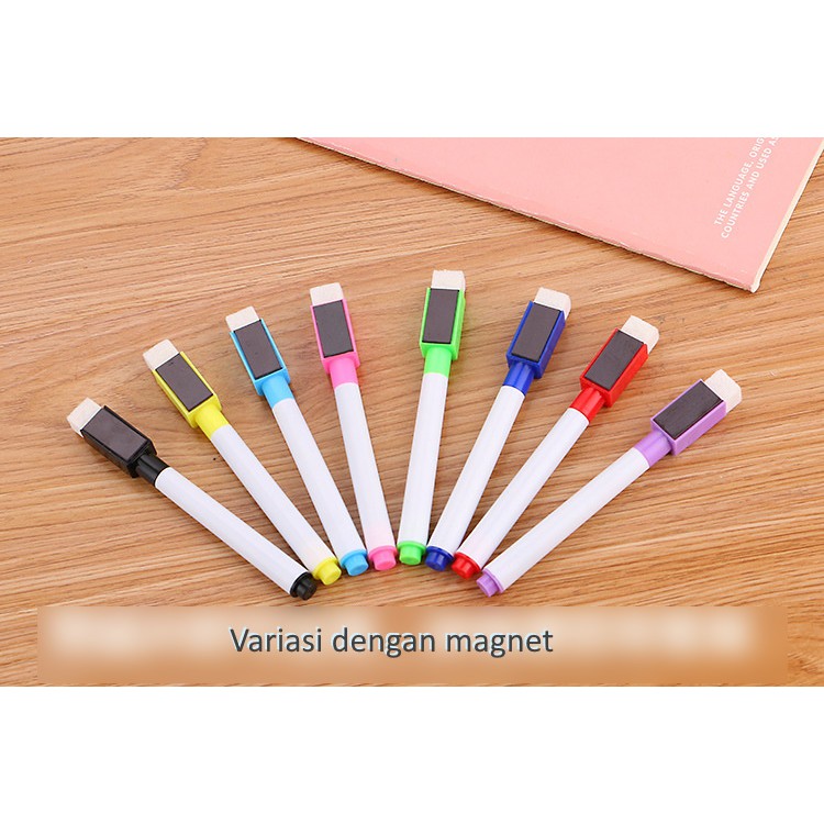 

[LOGU] Spidol mini papan tulis dengan magnet, Spidol whiteboard, Spidol papan tulis