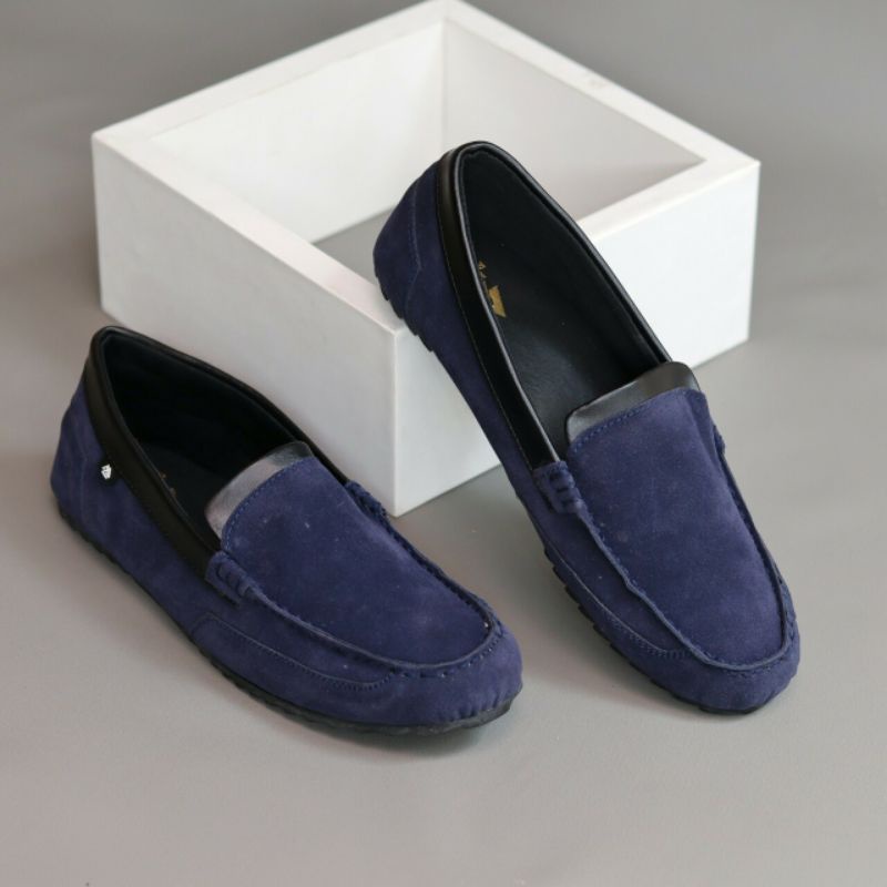 KILLIAN | Sepatu Kasual Pria Slip On Santai Kulit Suede Pansus Santai Trendi