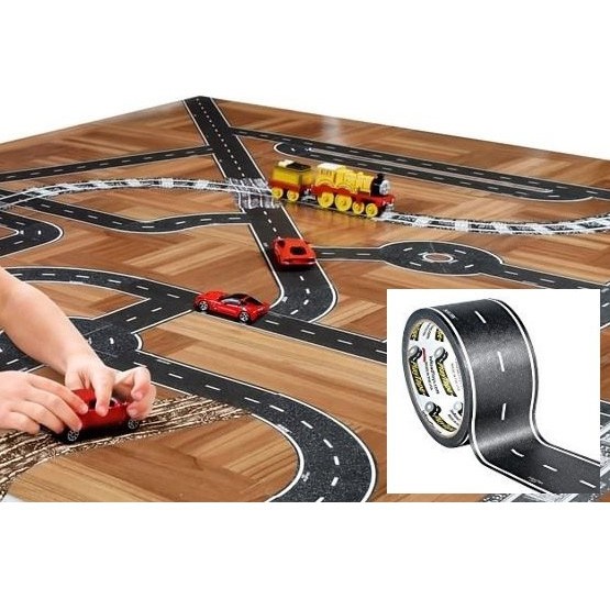 

Lakban Lintasan Mainan Anak Play Tape Road Jalan Raya - HX-6005 - Black
