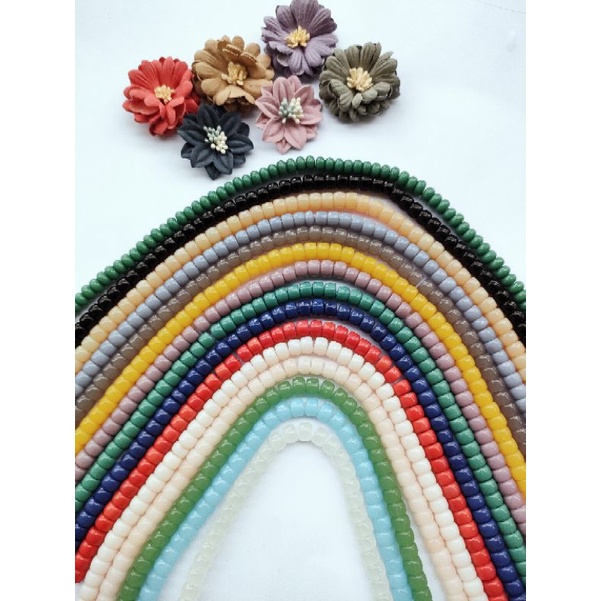 manik"" batu tabung ukuran 6*8 1string