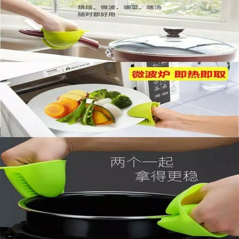 Pemegang Panci Anti Panas Sarung Tangan Silikon Silicone Glove Oven