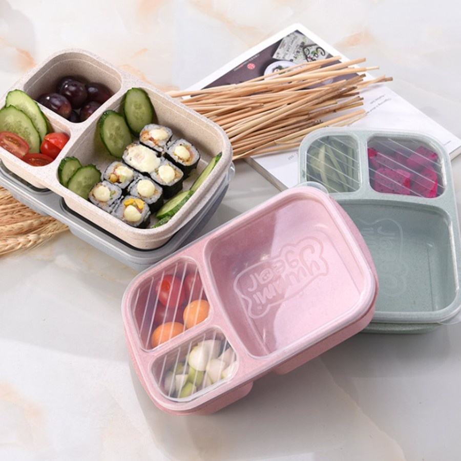 KOTAK MAKAN BENTO 3 SEKAT / LUNCH BOX