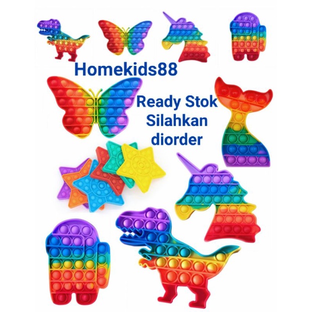 Mainan POP IT Viral POP IT Fidget Toys POP IT Penghilang Stress POP IT Terlaris