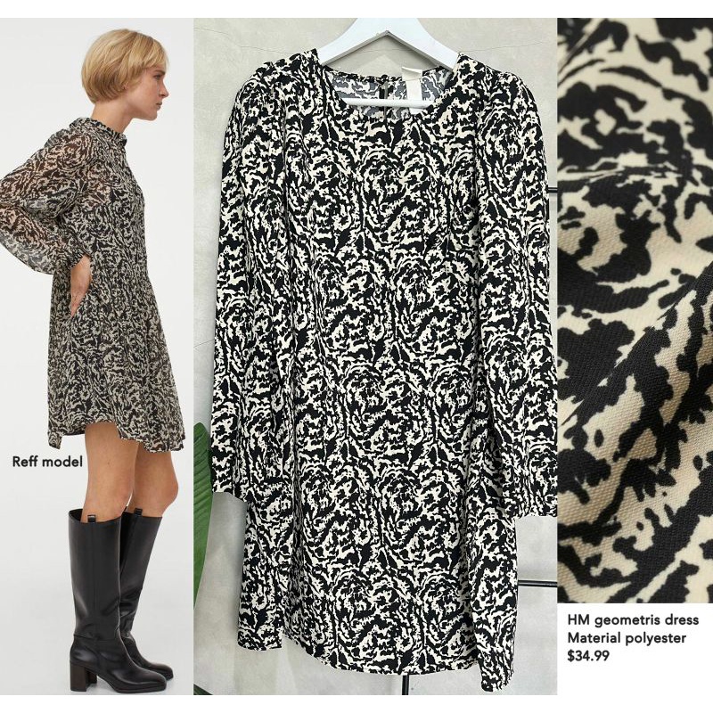 Hm printed geometris dress