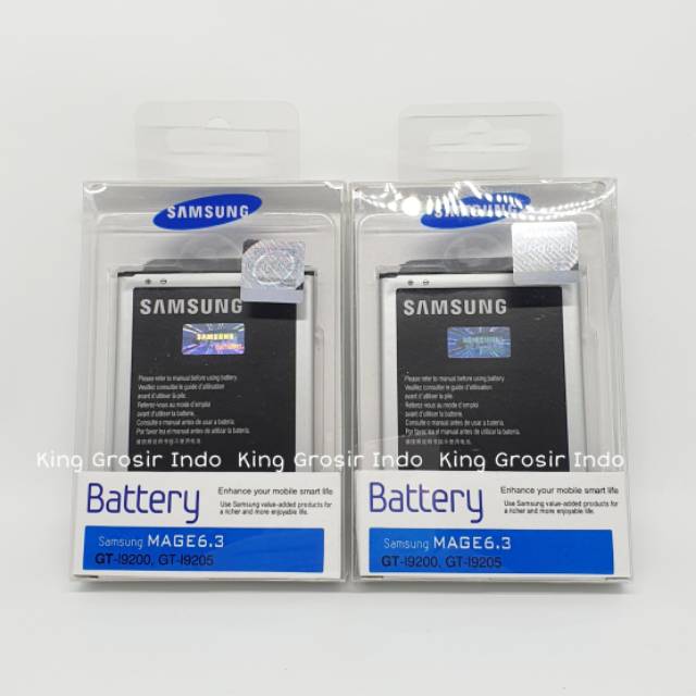 dc88 - Baterai Samsung Mega 6.3 I9200 I9205 Original 100% Battery Batre Mega 6,3