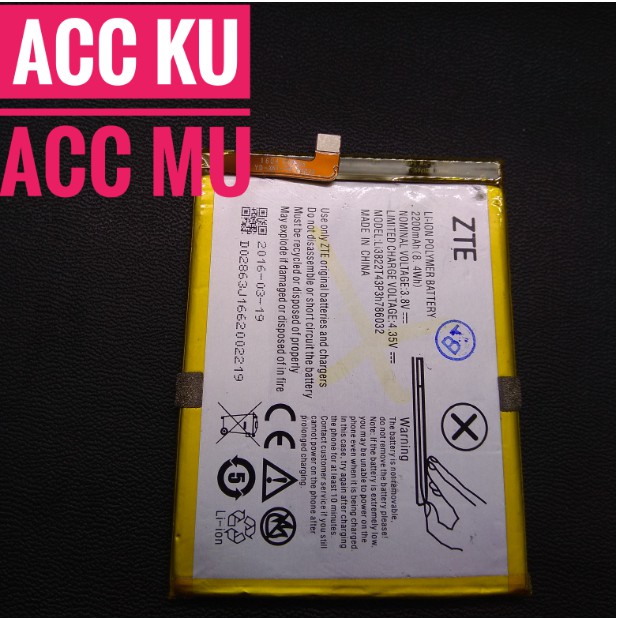 BATRE BATTERY BATERAI ZTE BLADE V6 Li3822T43P3h786032 ORIGINAL 99