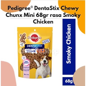 Pedigree® DentaStix Chewy Chunx Mini 68gr rasa Smoky Chicken