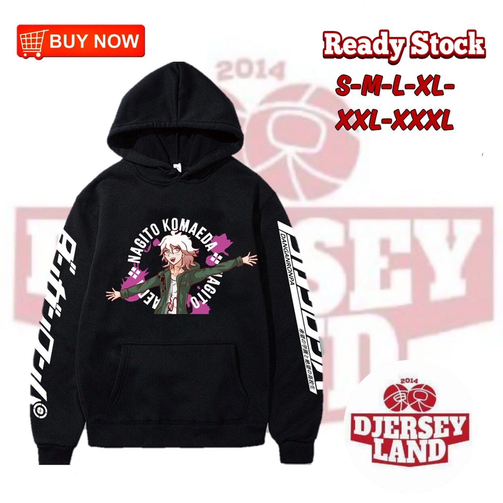 HOODIE JUMPER ANIME NAGITO KOMAEDA JAKET ANIME JEPANG