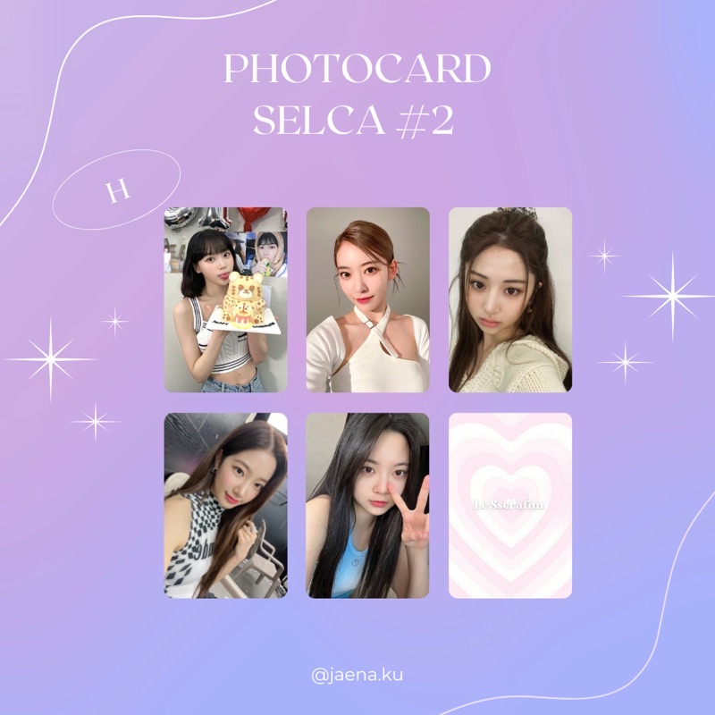 [LE SSERAFIM] PHOTOCARD SELCA #2 LE SSERAFIM ‼️BACA DESKRIPSI‼️