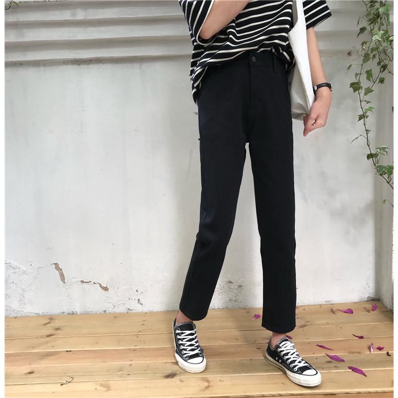  Celana  Panjang Jeans  Crop Baggy  High Waist Slim Untuk 