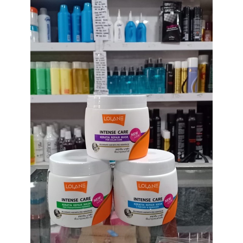 LOLANE Keratin repair masker rambut Intense care 200gr