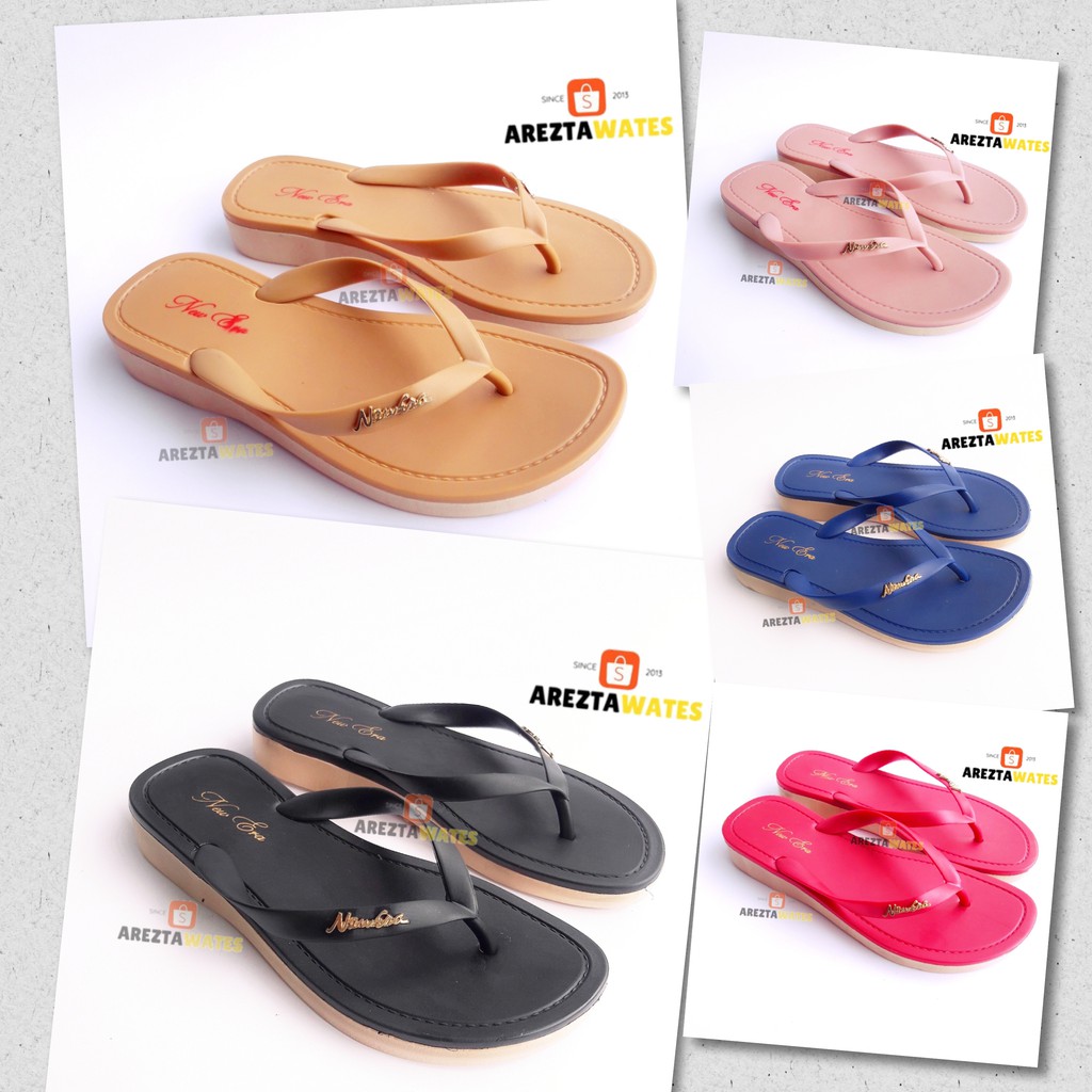 Sandal jepit karet wanita new era LB 10028