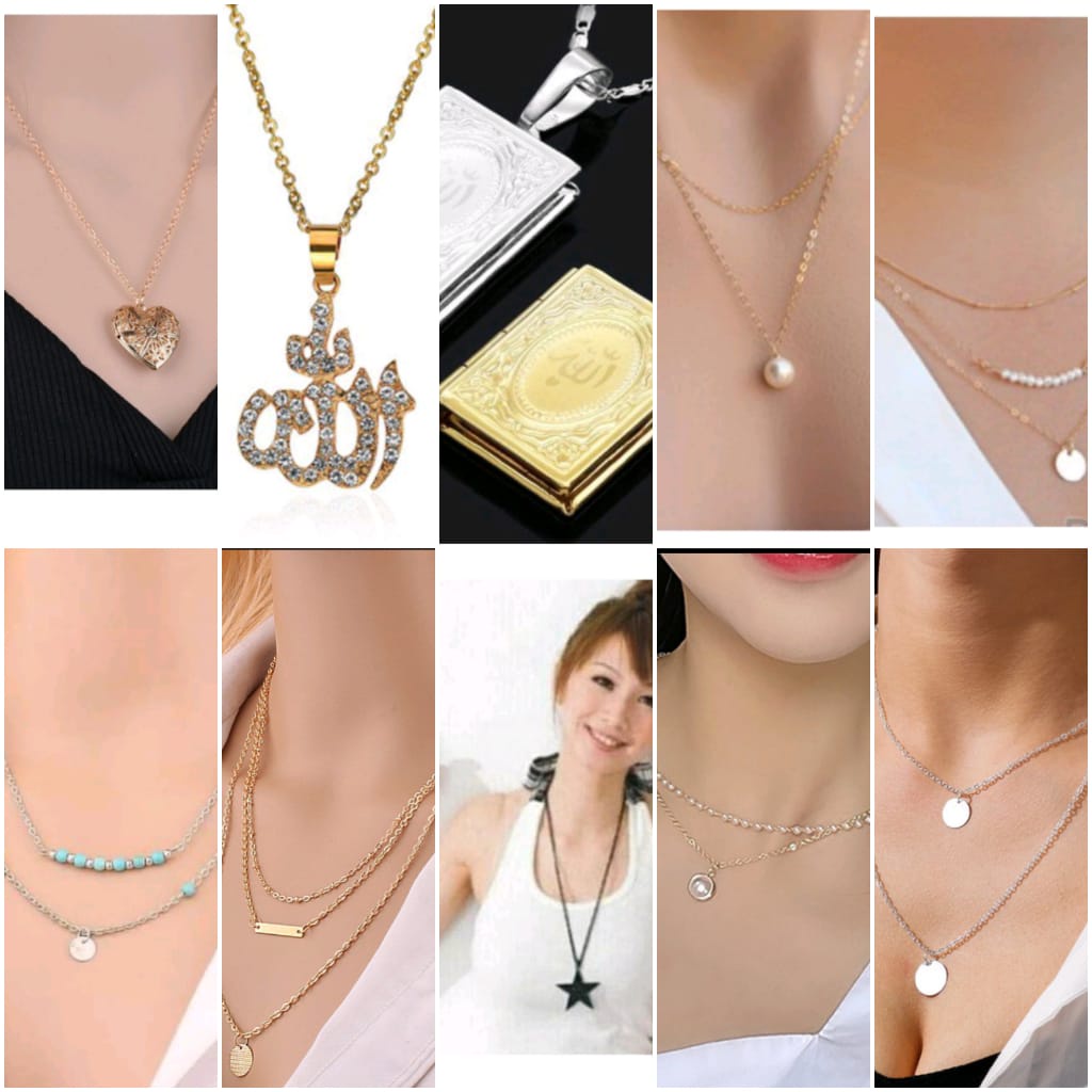 NunuLisaTan - Kalung import Sale Aneka perhiasan Cantik korea KALUNG SET