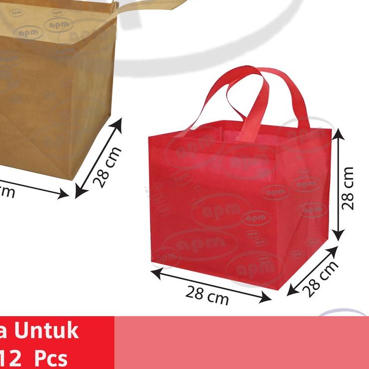 

Tas Spunbond Kotak Ukuran 28cm x 28cm x 28cm (Tas Jahit)