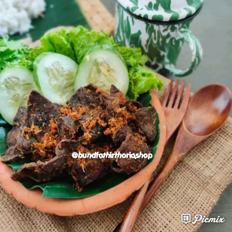 

Paru ungkep frozen JUARA siap goreng sudah dengan sambal