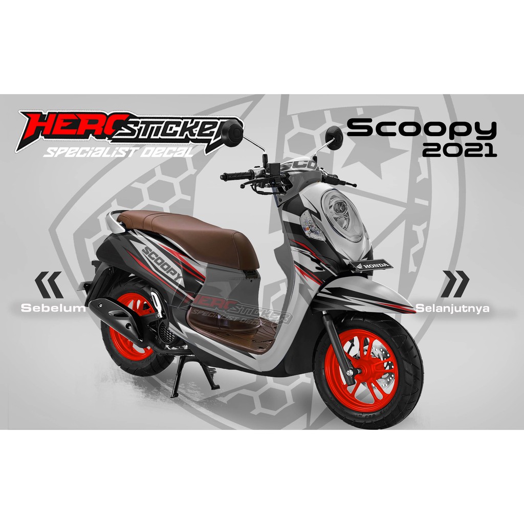 DECAL SCOOPY 2021 FULL BODY - DECAL SCOOPY STRIPING SCOOPY DESAIN RACING NEW