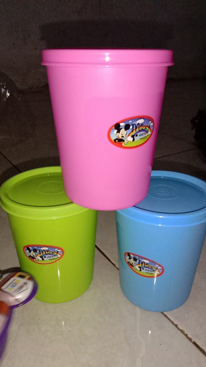 Souvenir Gelas Mickey Warna Mini / Big Ulang Tahun