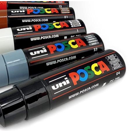 

✻ Uni POSCA Paint Marker PC-7m Round Tip 5.5-5.5mm - L. Blue ▼