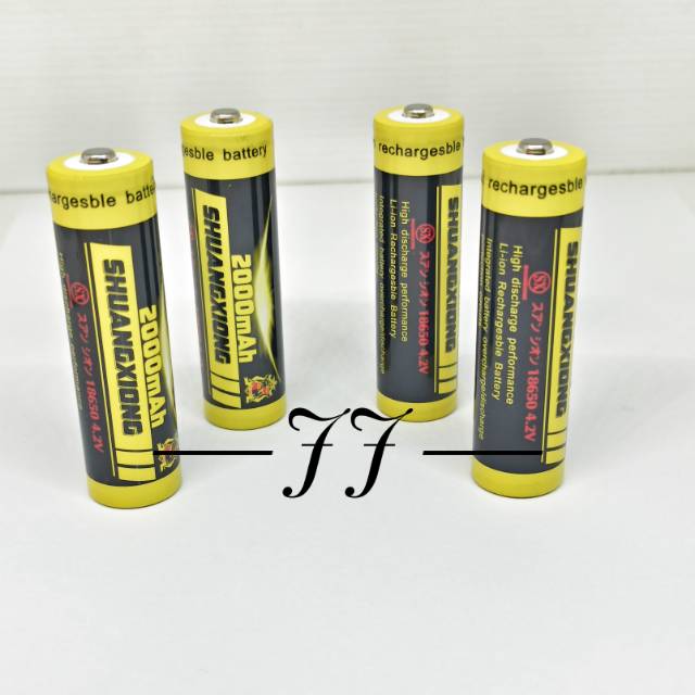 Baterai 18650 SX Shuangxiong 4,2v recharger 2000mah isi ulang