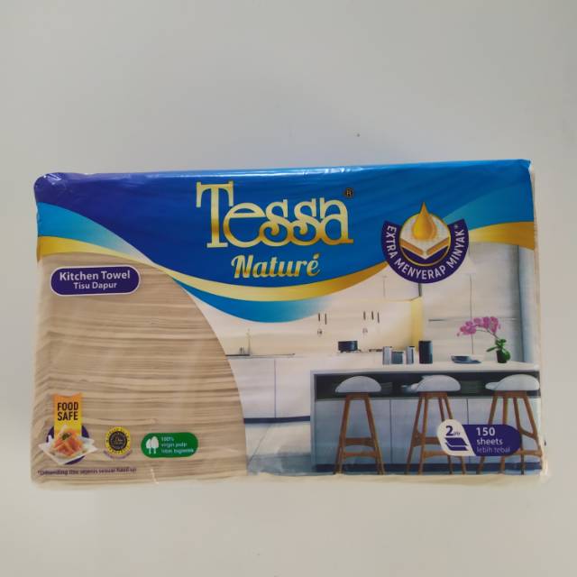 Tisu TESSA NATURE tisu dapur  WARNA  COKLAT  150 s Shopee 