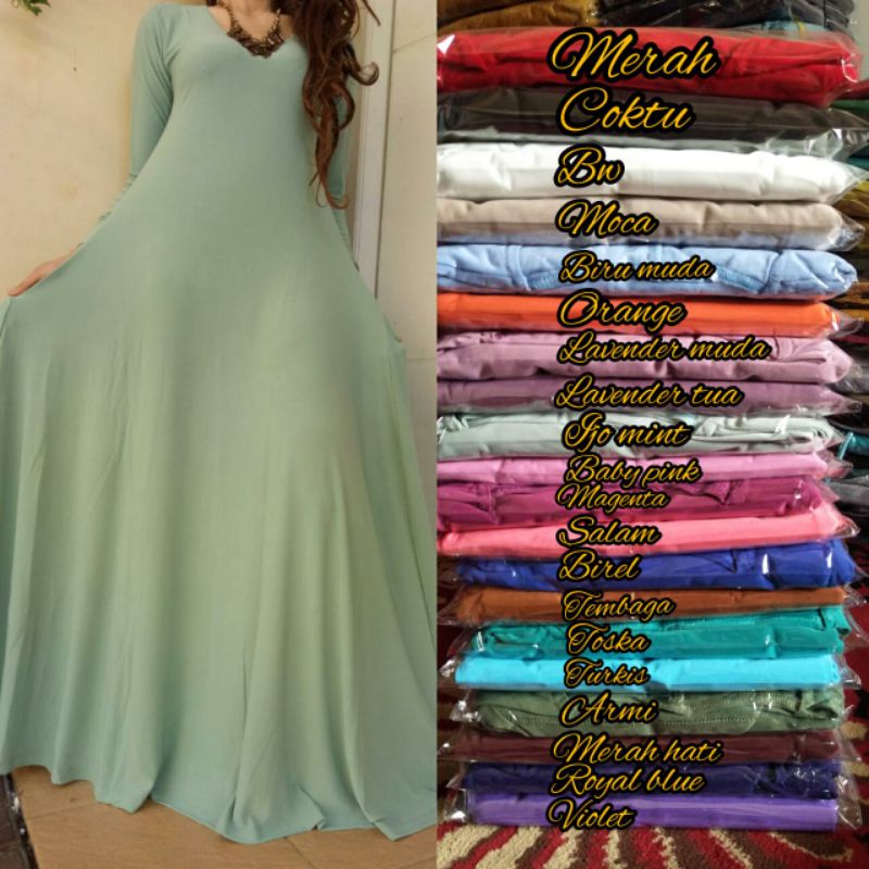 Umbrela klok jersey basic dress