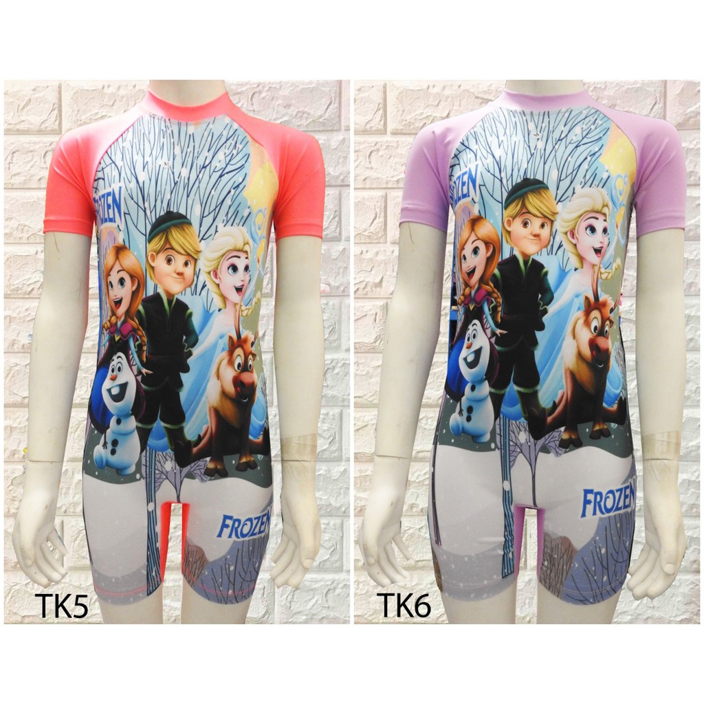  baju  renang anak  perempuan  Diving TK karakter frozen USIA 